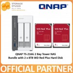 QNAP TS-216G Bundle With 2 x 8TB WD RED PLUS Hard Disk. Singapore Warranty 2 Years